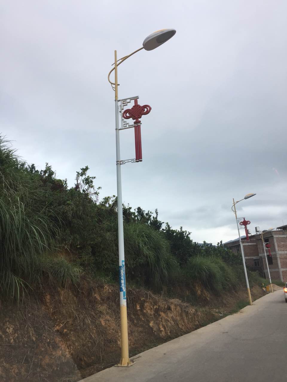 福建漳州48套led中國結(jié)路燈竣工，曬圖啦！